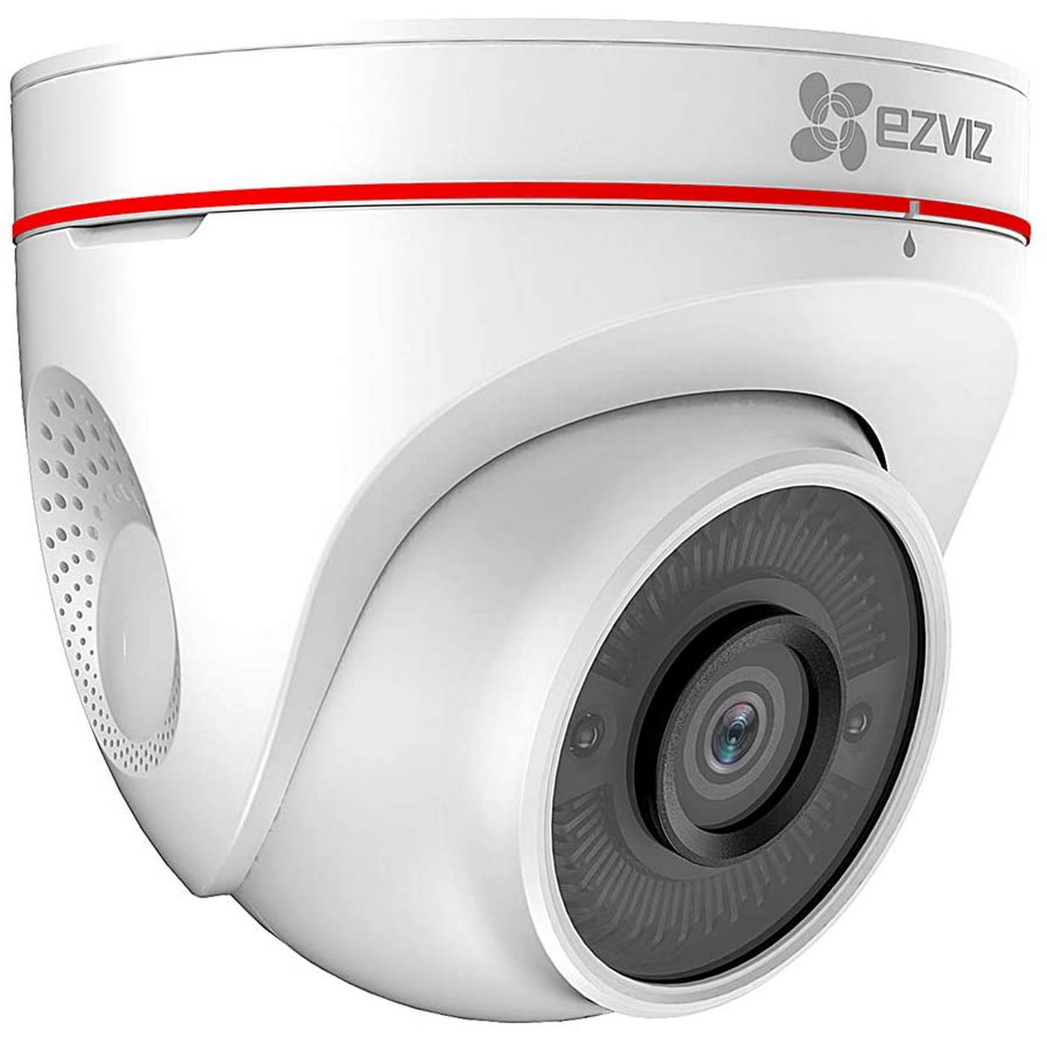 Cámara de vigilancia IP - Ezviz C4W, FHD 1080p, WiFi, Visión nocturna, Compatible con asistentes, IP67, Blanco