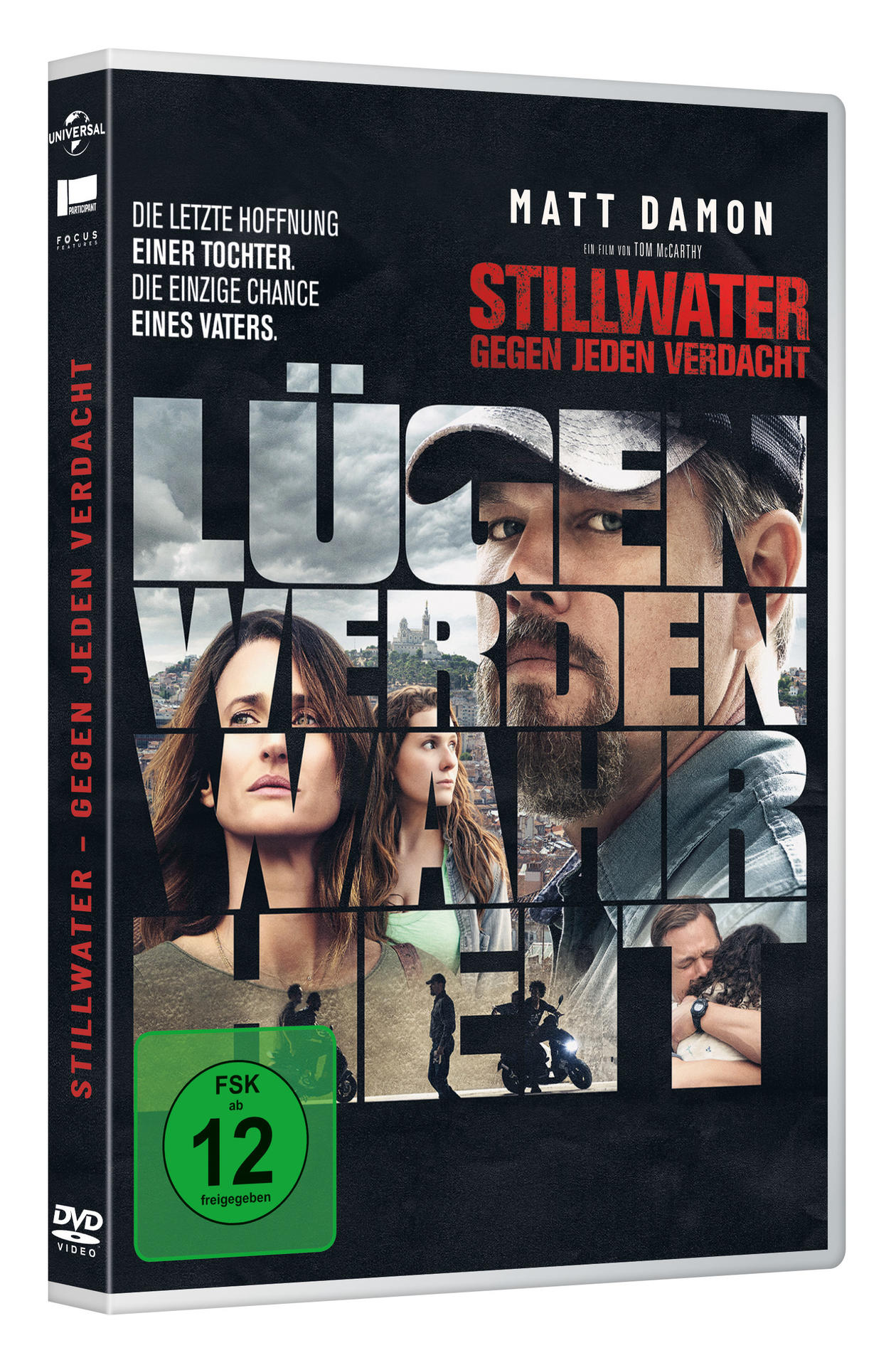 DVD-Hülle für den Film 'Stillwater' mit Matt Damon.