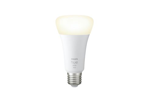 Philips Hue - Bombilla LED Inteligente, A60 E27, Luz Blanca Cálida