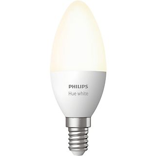 Bombilla Inteligente - Philips Hue B39 E14, Luz Cálida Regulable, 40W, Compatible con Alexa y Google Home