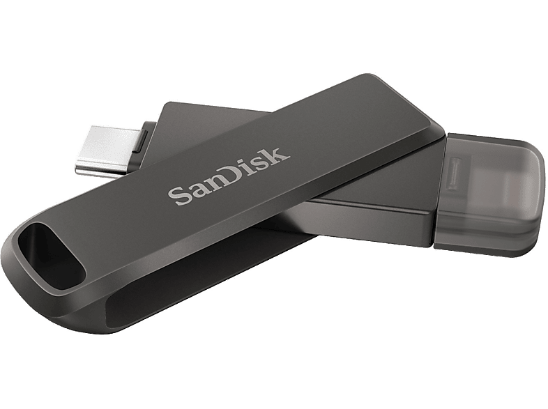 SANDISK iXpand Flash Drive Luxe 256GB - USB-C + Lightning - for iPhone, iPad, Mac, USB Type-C device USB Bellek