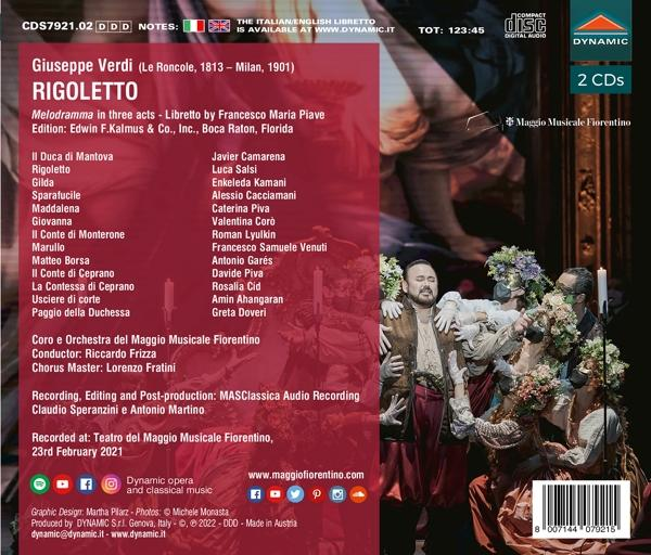 Camarena/Salsi/Kamani/Frizza/+ - Rigoletto  - (CD)