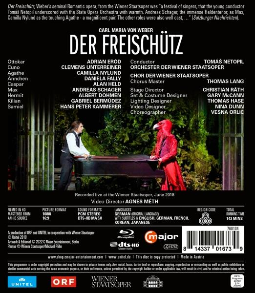 Schager,Andreas/Nylund,Camilla/Netopil,Tomas/+ - Der Freischütz  - (Blu-ray)