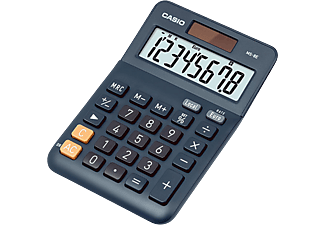 Calculadora - Casio MS-8E, Conversión de moneda, Pantalla LC extra grande, Azul