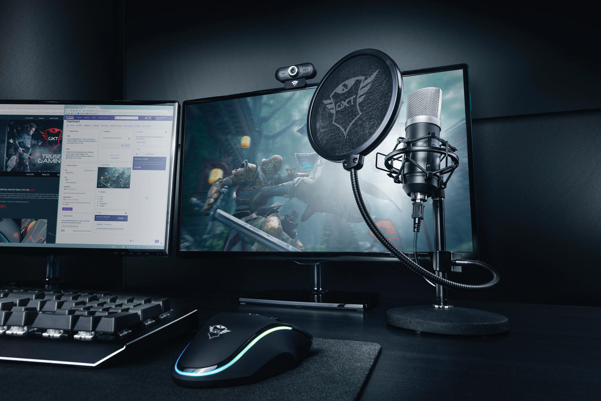 TRUST GXT 252 Emita USB Studio-Mikrofon, Schwarz