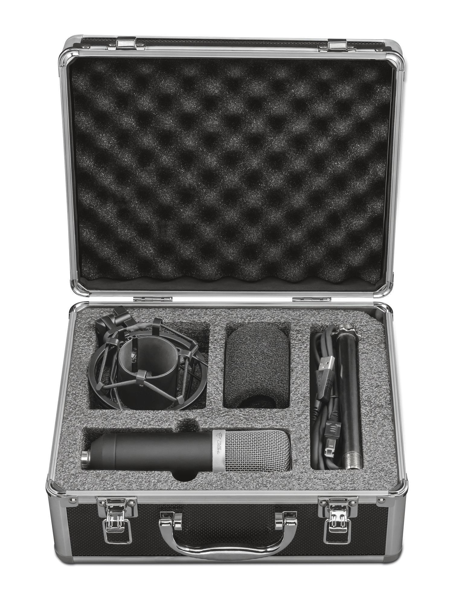 Emita Studio-Mikrofon, GXT 252 TRUST Schwarz USB