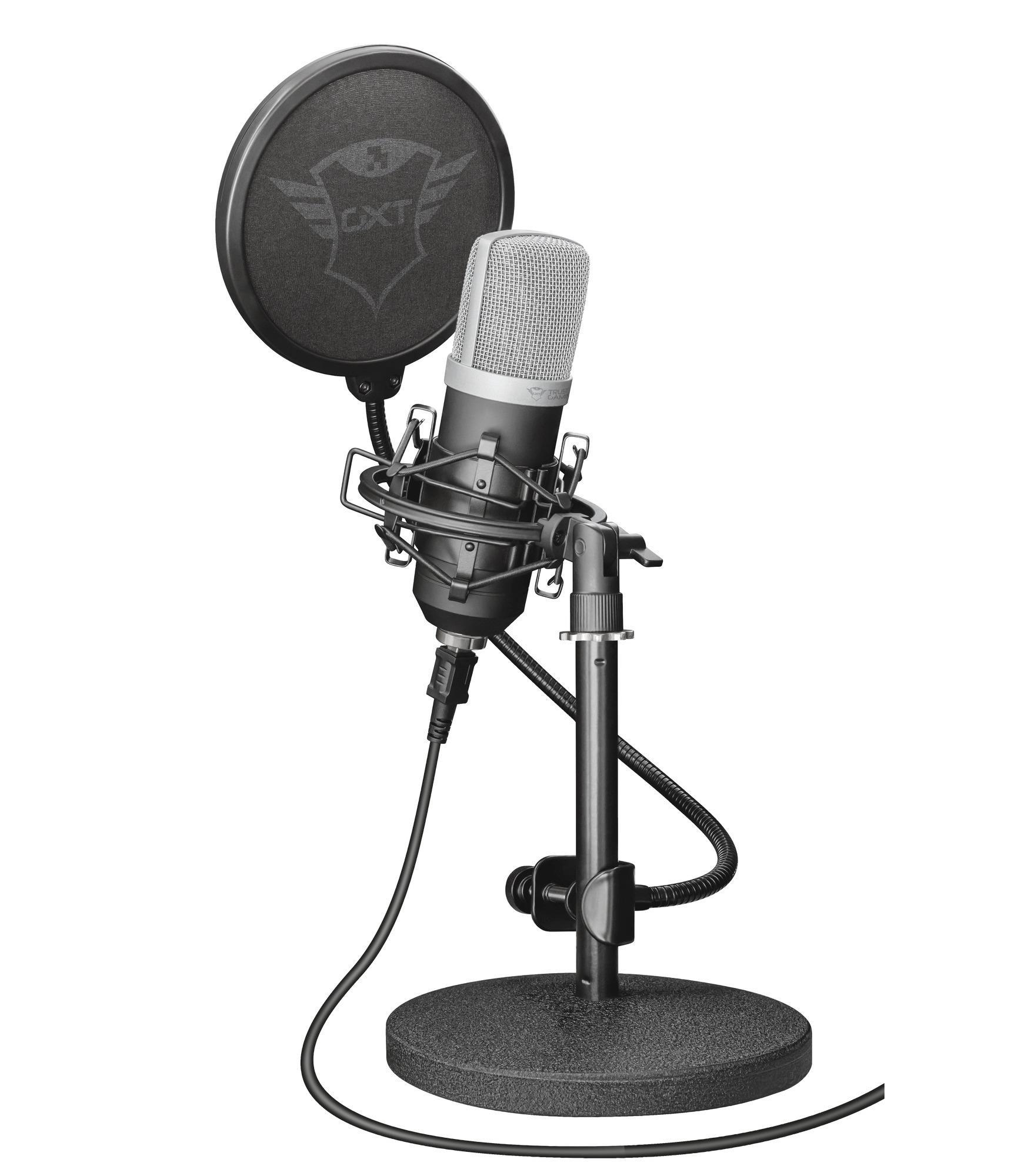 TRUST GXT 252 Emita USB Studio-Mikrofon, Schwarz