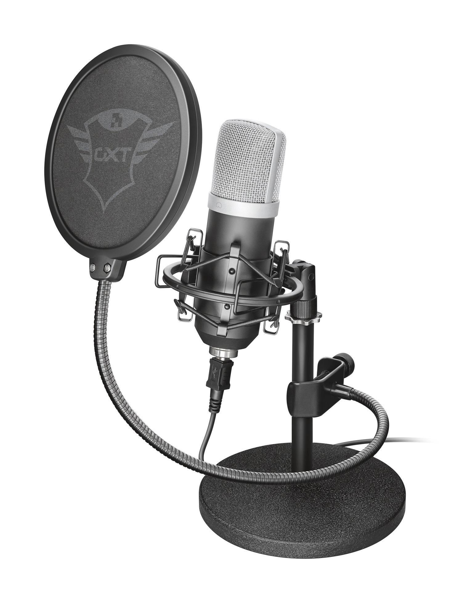 TRUST GXT 252 Emita USB Studio-Mikrofon, Schwarz