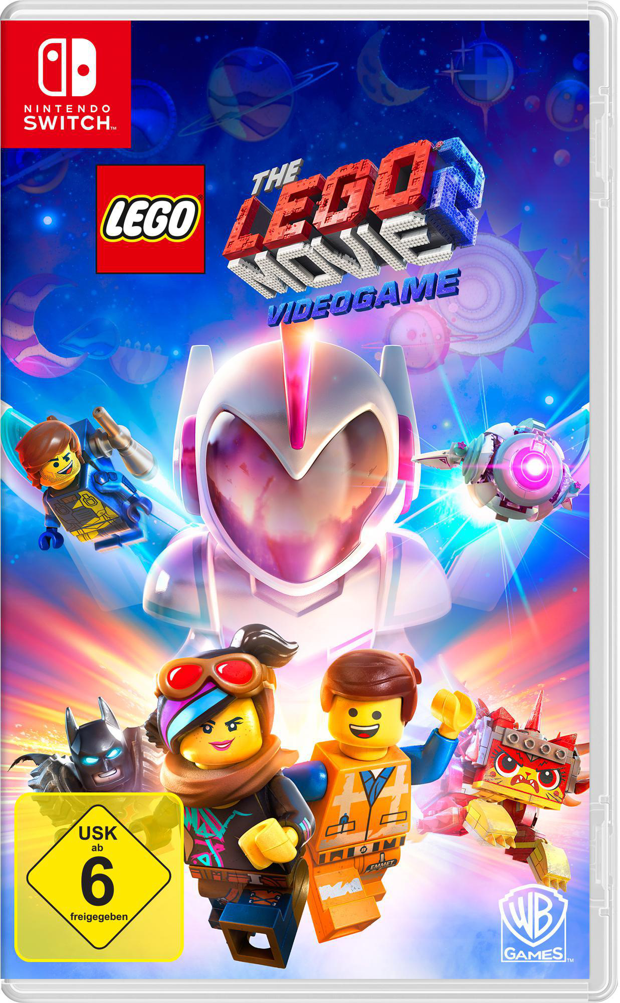 Nintendo Switch Spielbox für The Lego Movie 2 Videogame.