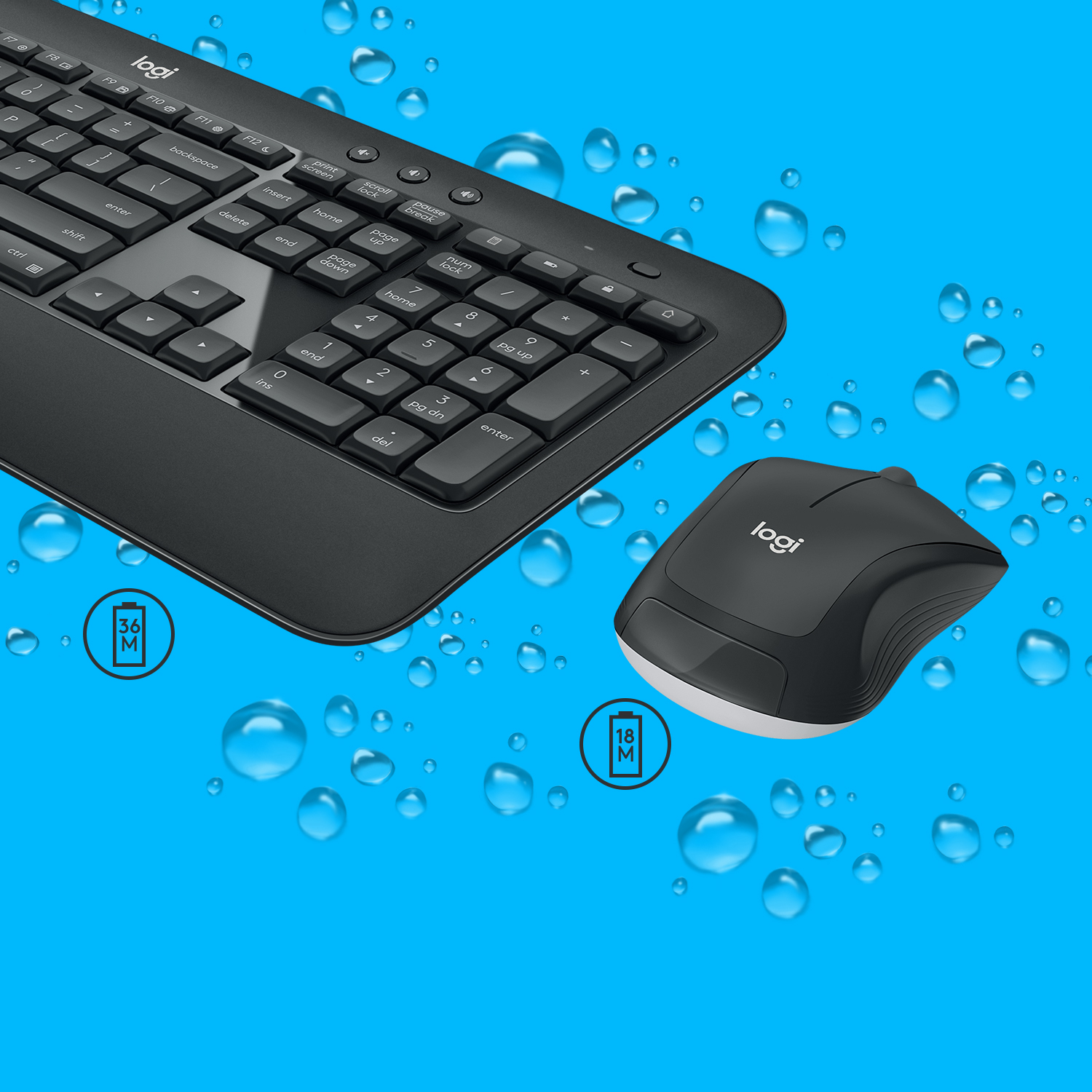 Logitech MK540 Advanced RF Draadloos
