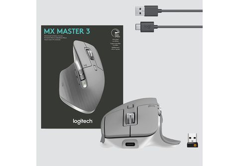 LOGITECH Souris sans fil MX Master 3 Mid grey (910-005695)