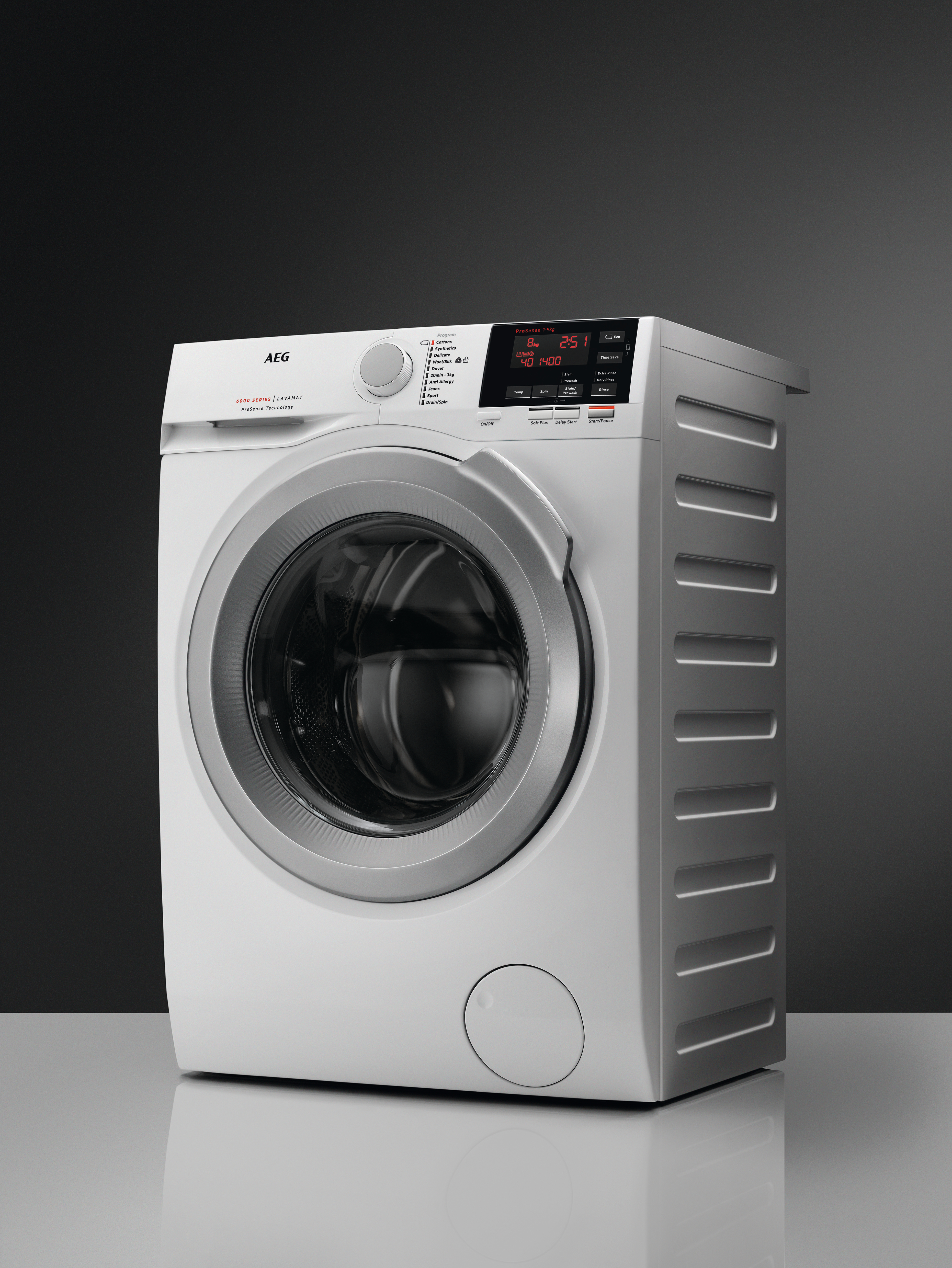 AEG L6FBA648 Serie 6000 mit ProSense Mengenautomatik Waschmaschine (8 kg, 1351 U/Min., B)