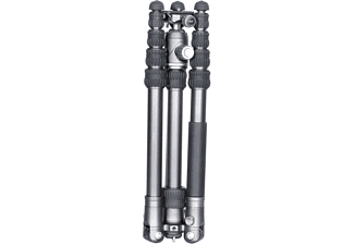 BENRO Stativ BAT 15A mit VX20 Kugelkopf, Aluminium, Höhe bis 165.5cm, 14kg Zuladung, Grau