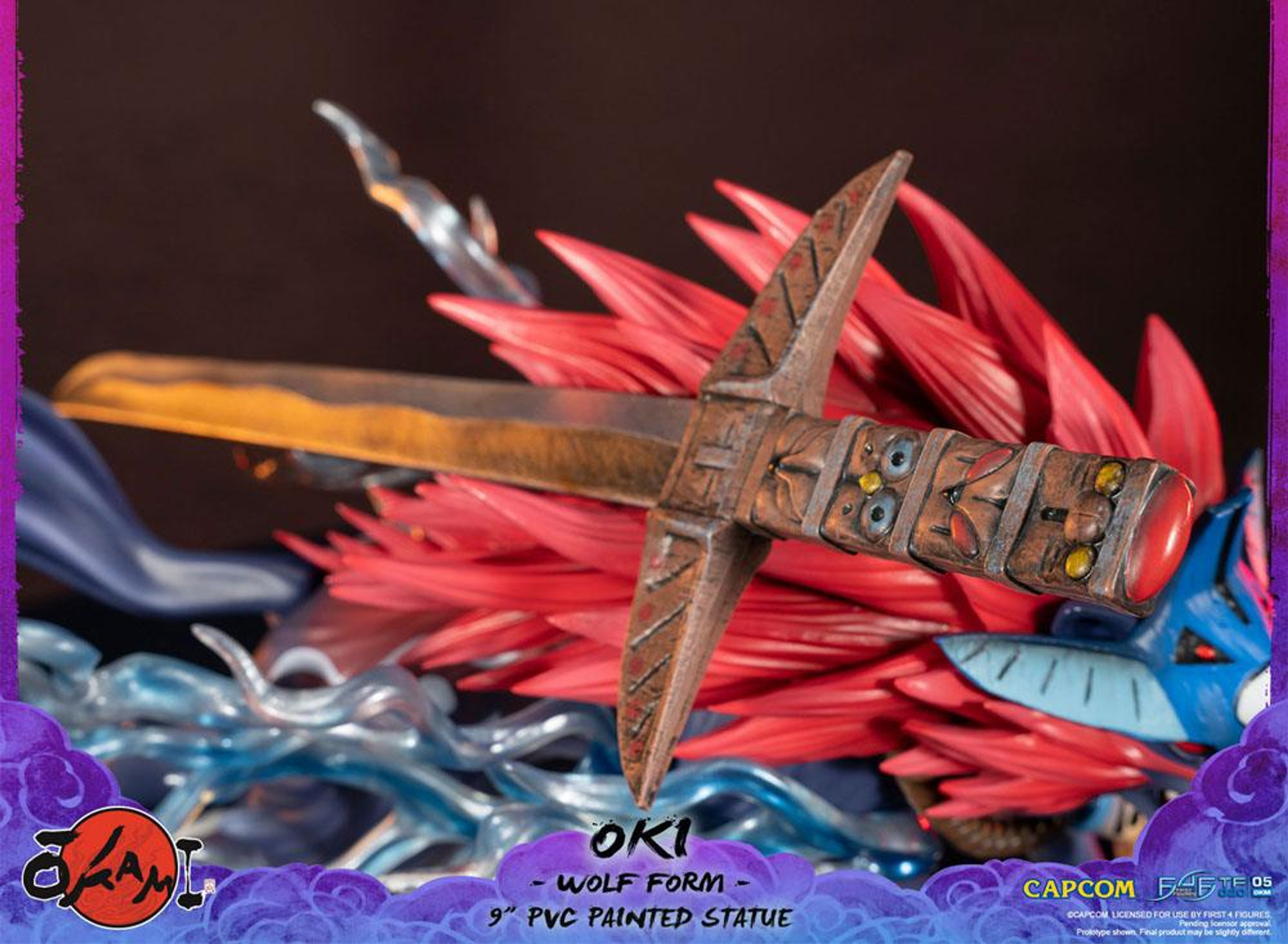 FIRST 4 FIGURE Okami - Oki (forme de loup) - statue (Multicolore)