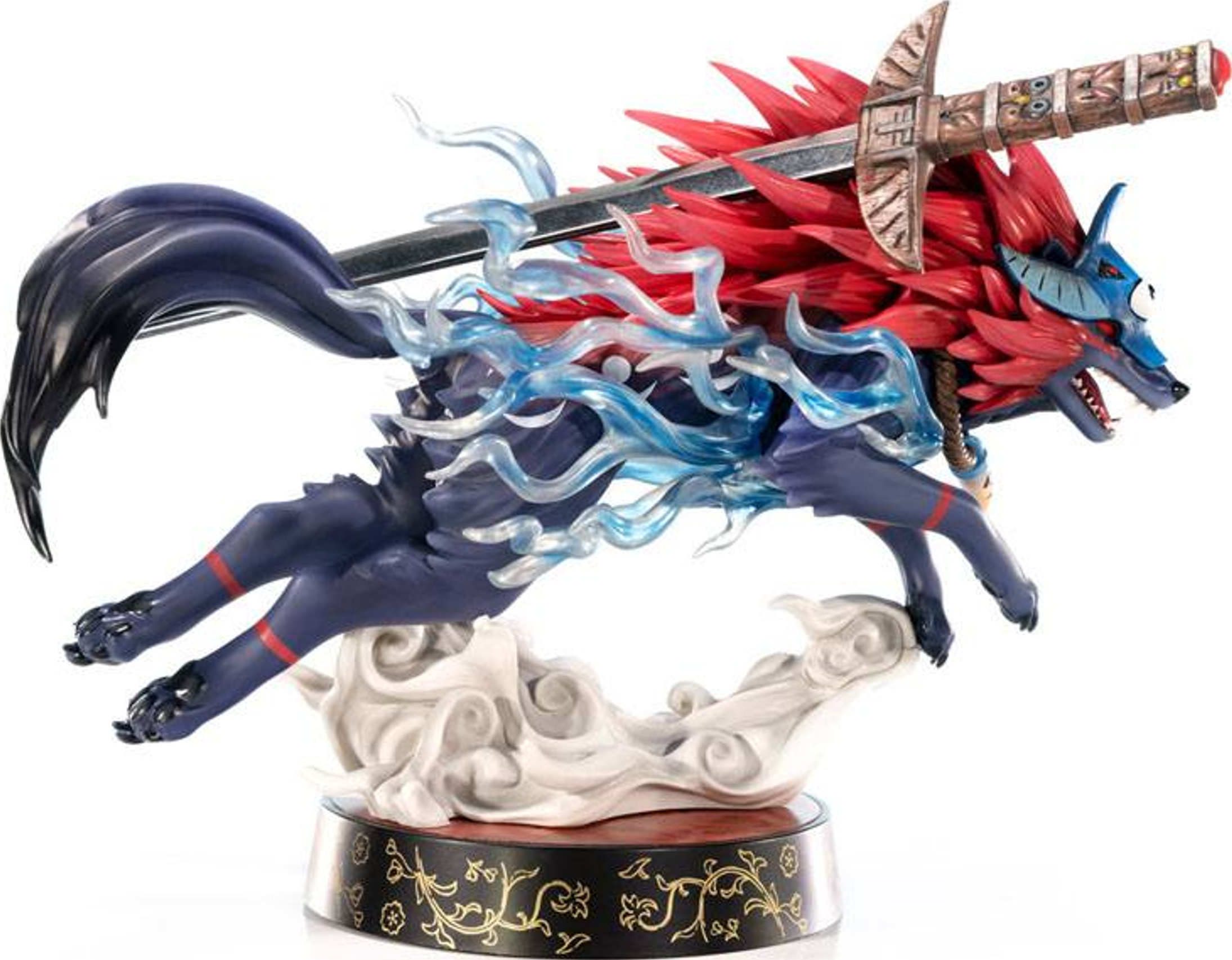 FIRST 4 FIGURE Okami - Oki (forme de loup) - statue (Multicolore)