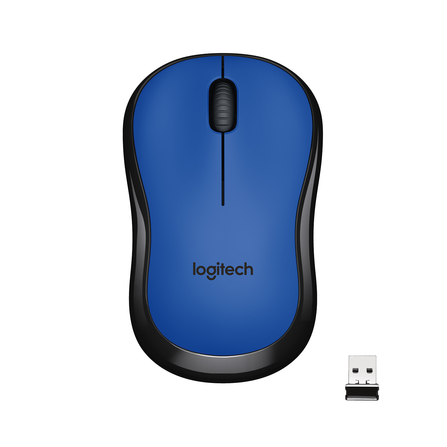 Ratón inalámbrico - Logitech M220 Silent, Óptico, 1000DPI, Ambidextro, Silencioso, Azul