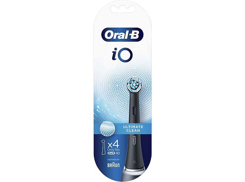 ORAL B iO Ultimate Clean Diş Fırçası Yedek Başlık 4'lü Siyah