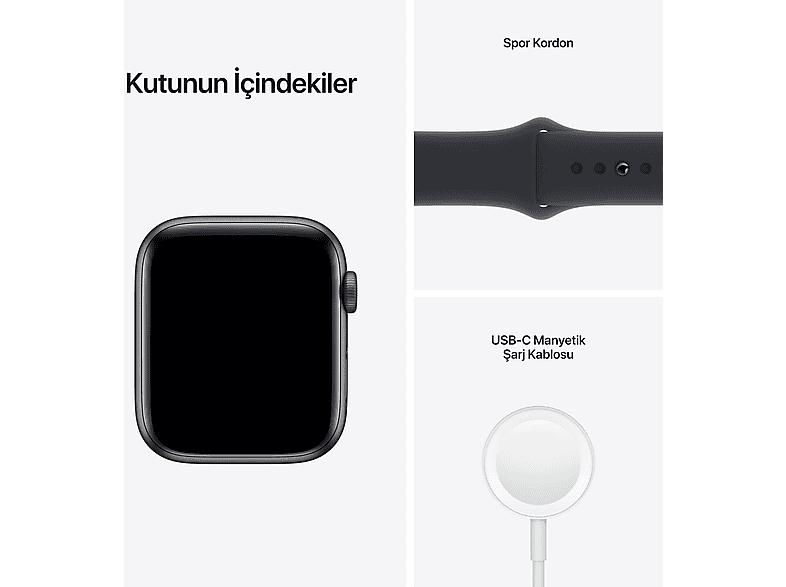 APPLE Watch Nike SE 1.Nesil GPS, 40mm Gümüş Aluminyum Kasa ve Saf
