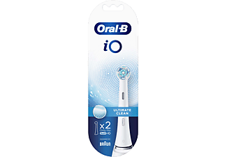 ORAL B iO Ultimate Clean Diş Fırçası Yedek Başlık 2'li Beyaz_0