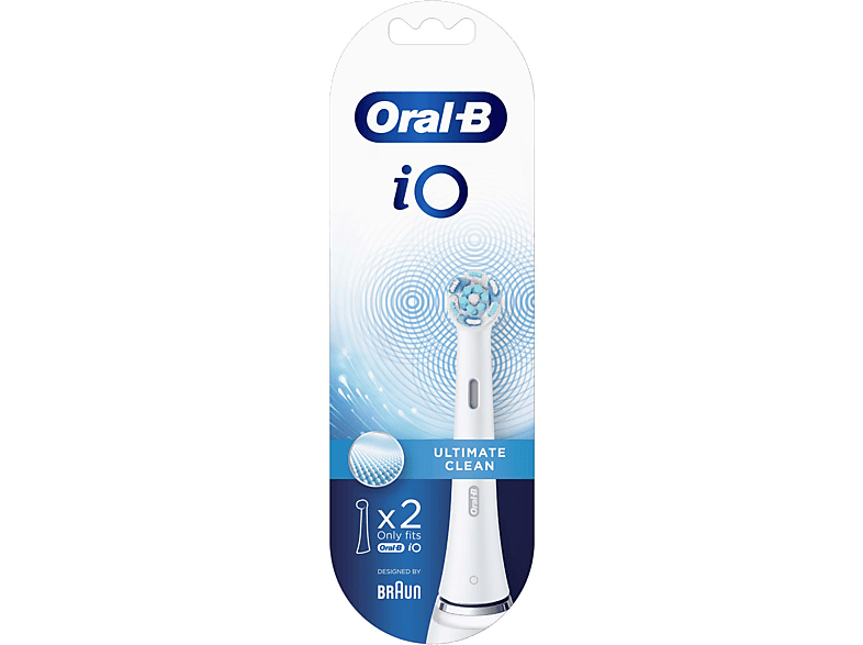 ORAL B iO Ultimate Clean Diş Fırçası Yedek Başlık 2'li Beyaz