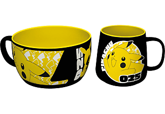 GB EYE LTD Pokémon - Pikachu 25 - Frühstücksset (Gelb/Schwarz/Weiss)