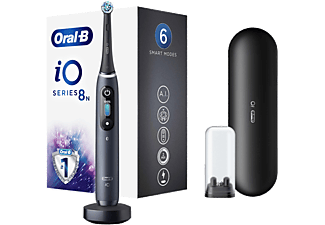 ORAL B iO 8 Şarjlı Diş Fırçası Siyah+Manyetik Şarj+Seyahat Kabı