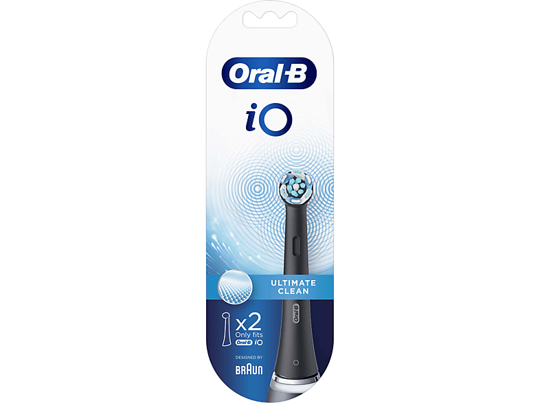 ORAL B iO Ultimate Clean Diş Fırças Yedek Başlık 2'li Siyah