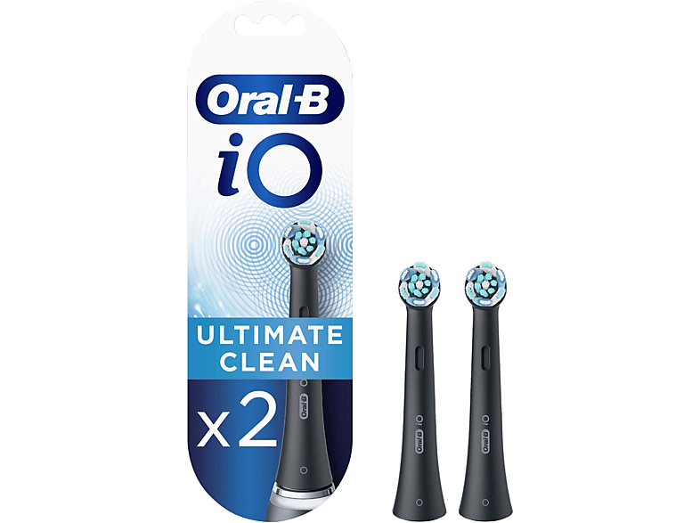 ORAL B iO Ultimate Clean Diş Fırças Yedek Başlık 2'li Siyah_1