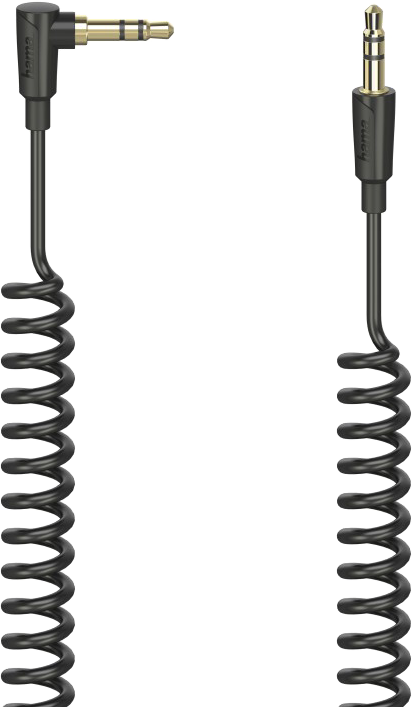 HAMA FIC 3,5mm Jack összekötőkábel, 90°, spirál, 1,5 méter (205114)