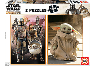 EDUCA Star Wars - Le Mandalorien : 2 Puzzles (2 x 500) - puzzle (Multicolore)