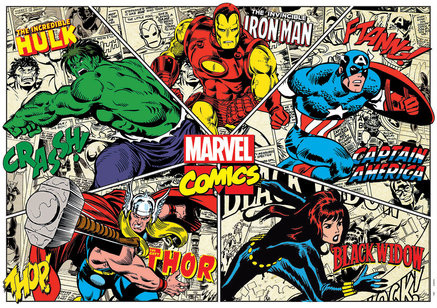 EDUCA Marvel Comics (1000) - puzzle (Multicolore)