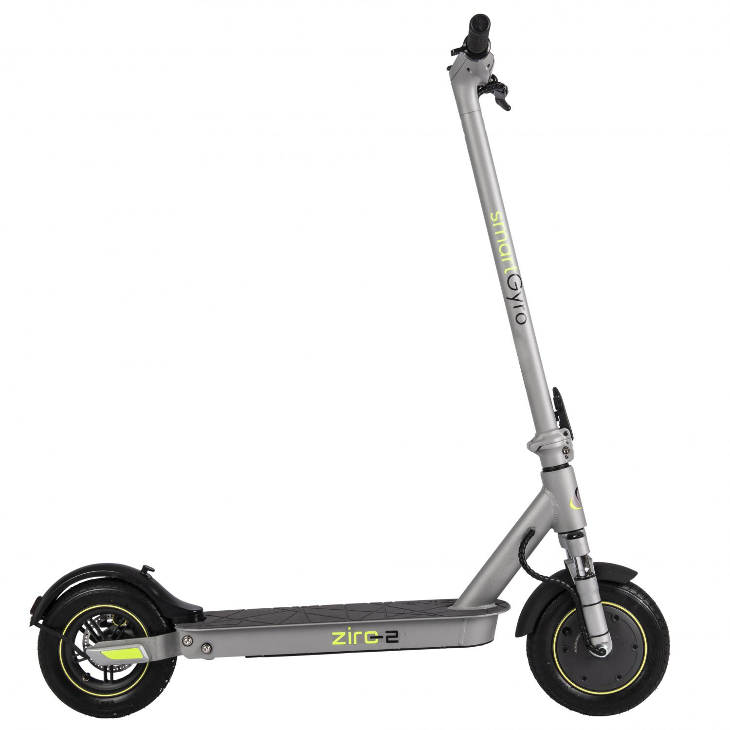 Patinéte eléctrico - SmartGyro Ziro2, 500 W, 3 velocidades, 8800 mAh, 25 km/h, Motor Brushless Plata
