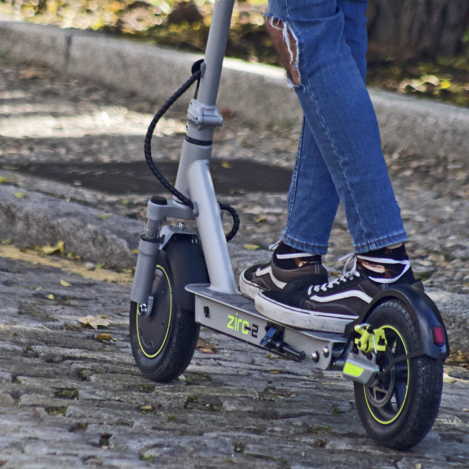 Patinéte eléctrico - SmartGyro Ziro2, 500 W, 3 velocidades, 8800 mAh, 25 km/h, Motor Brushless Plata