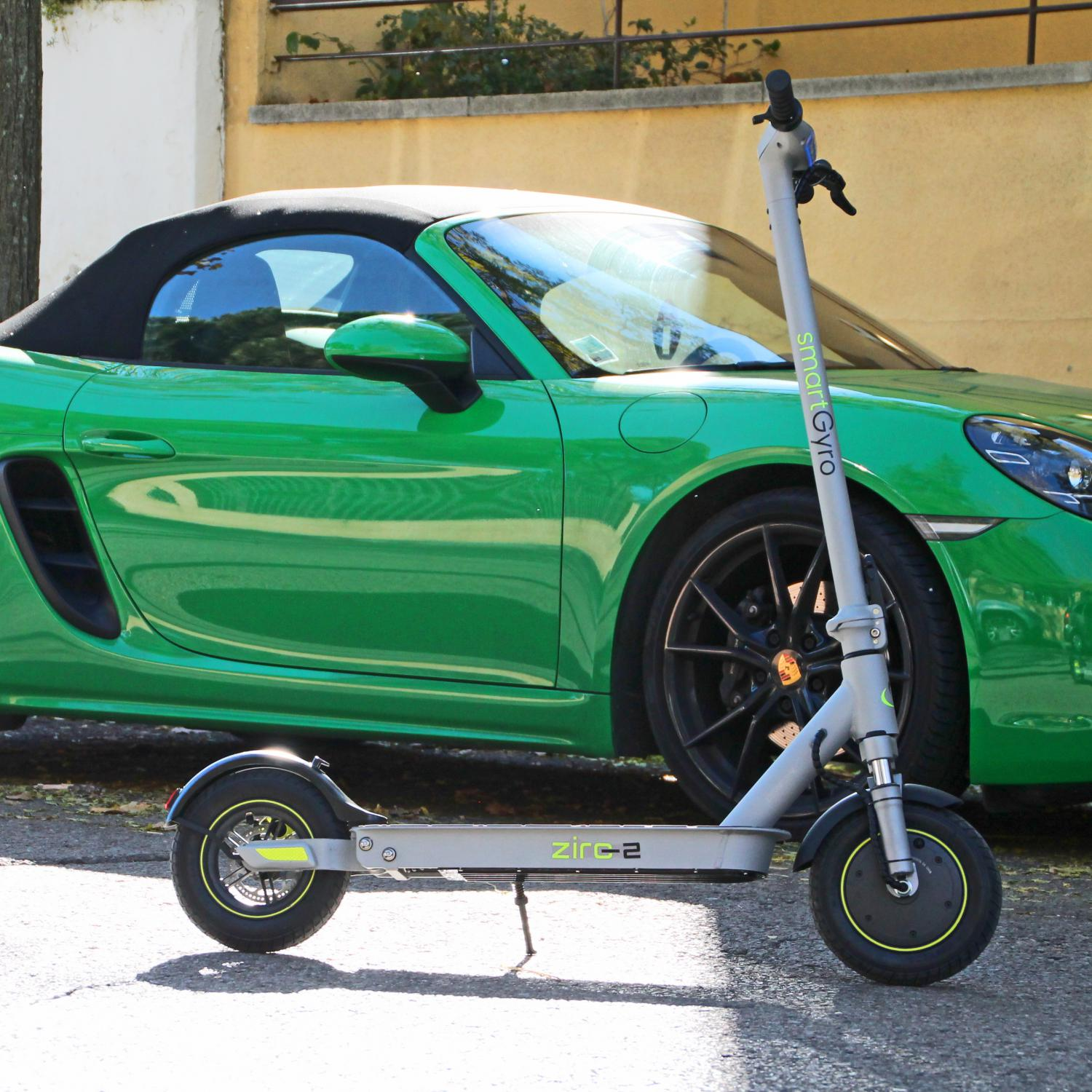 Patinéte eléctrico - SmartGyro Ziro2, 500 W, 3 velocidades, 8800 mAh, 25 km/h, Motor Brushless Plata