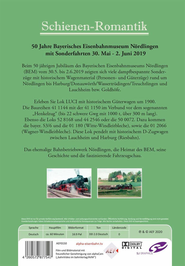 Romantik Auf Schienen 50 DVD Bayerische Eisenbah Jahre