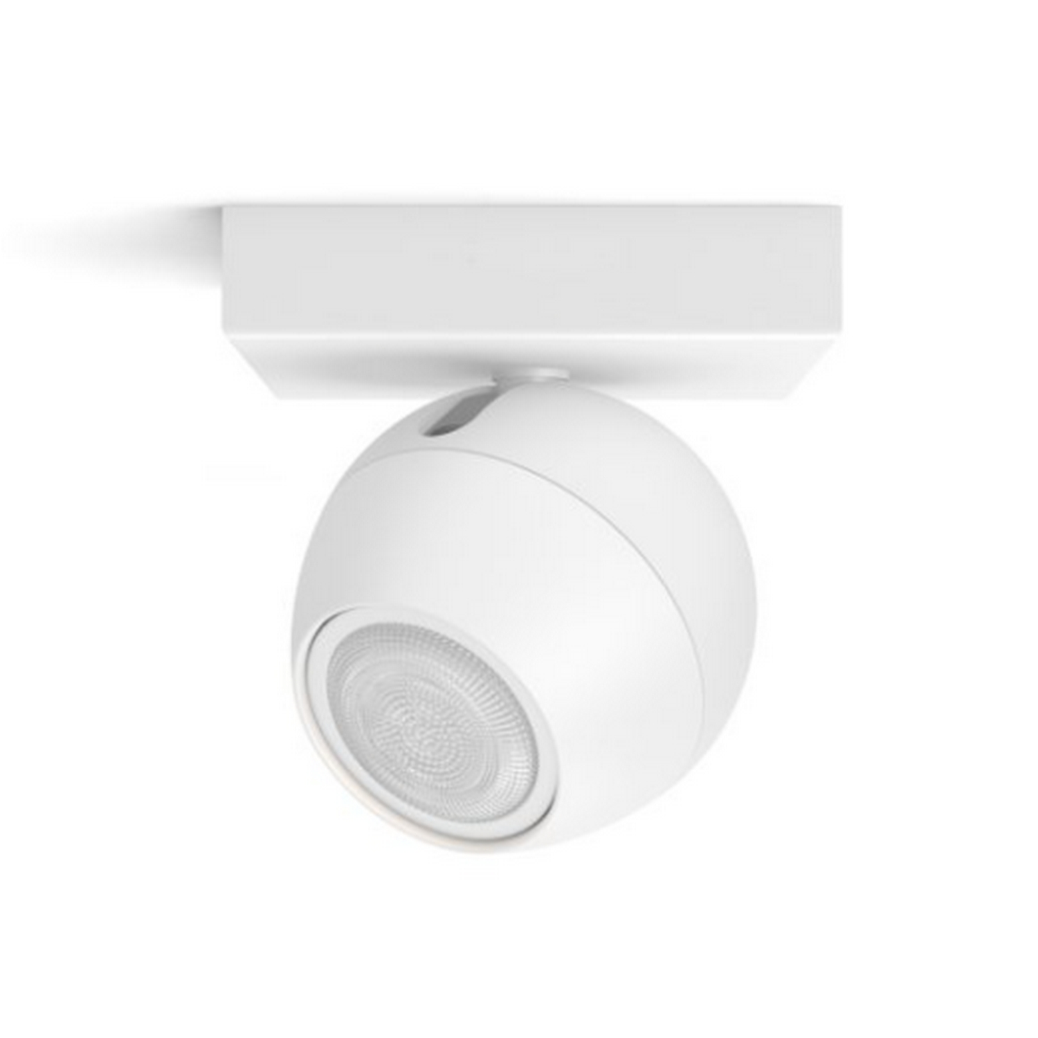 Lámpara inteligente - Philips Hue White Ambiance Buckram, 1 Foco, Amazon Alexa y Google Assistant, Blanco
