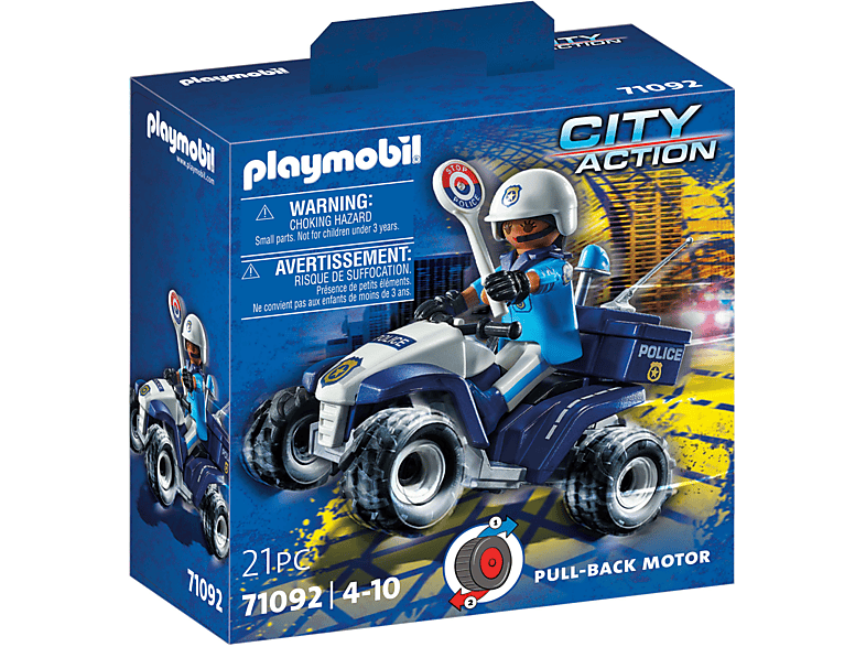 Thumbnail - PLAYMOBIL 71092 Polizei-Speed Quad Spielset, Mehrfarbig