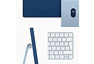 APPLE iMac 24" M1 256 GB Blue 2021 incl. Gigabit ethernet & Touch ID keyboard.