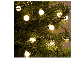 CHRISTMAS LIGHTING LED-es gömb fényfüzér, 16 méter, 200 db meleg fehér LED (KII 200B/WW)