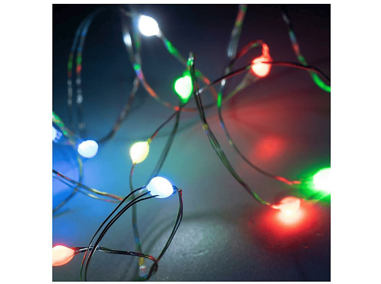 CHRISTMAS LIGHTING MicroLED-es fényfüzér, 100db RGB LED, 10 méter, távirányító (ML 112 RGB)