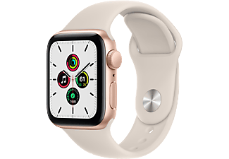 APPLE Watch Series SE 1.Nesil GPS, 40mm Altın Rengi Alüminyum Kasa ve Spor Kordon