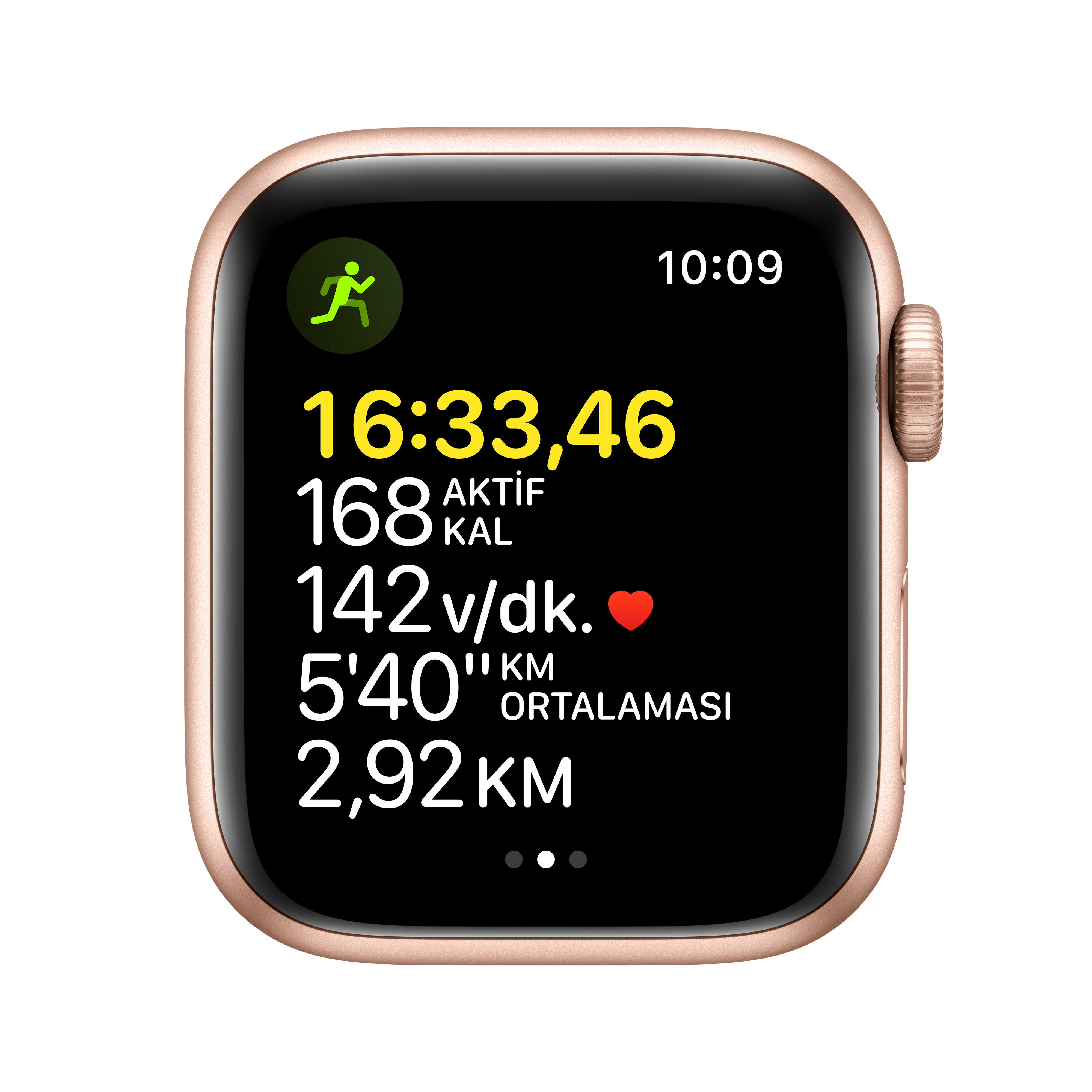 APPLE Watch Series SE 1.Nesil GPS, 40mm Altın Rengi Alüminyum Kasa ve Spor Kordon