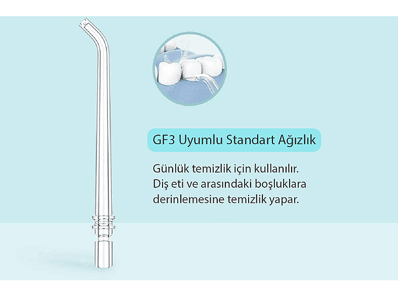 DR.BEI GF3 Ağız Duşu Başlığı 2'li (Standart)_1