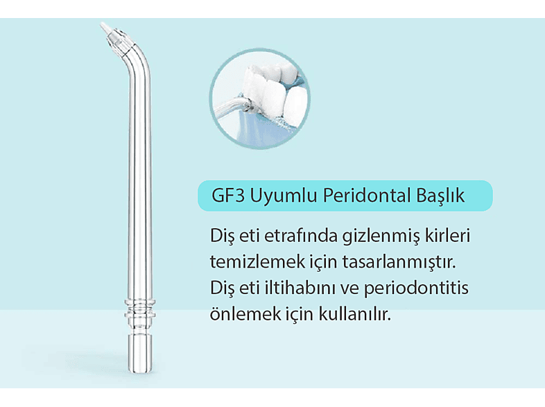 DR.BEI GF3 Ağız Duşu Başlığı 2'li (Periodontal)_1