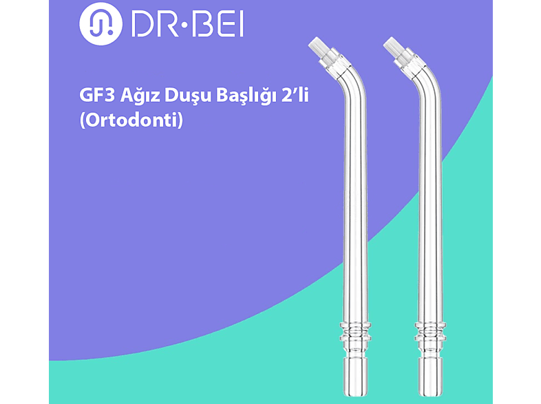 DR.BEI GF3 Ağız Duşu Başlığı 2'li (Ortodonti)_2