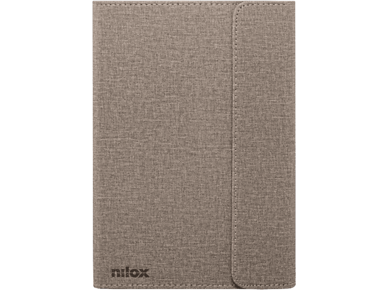 Nilox NXFB005, Universal, Para de 9.7 a 10.5, Poliéster, Tapa libro, Gris