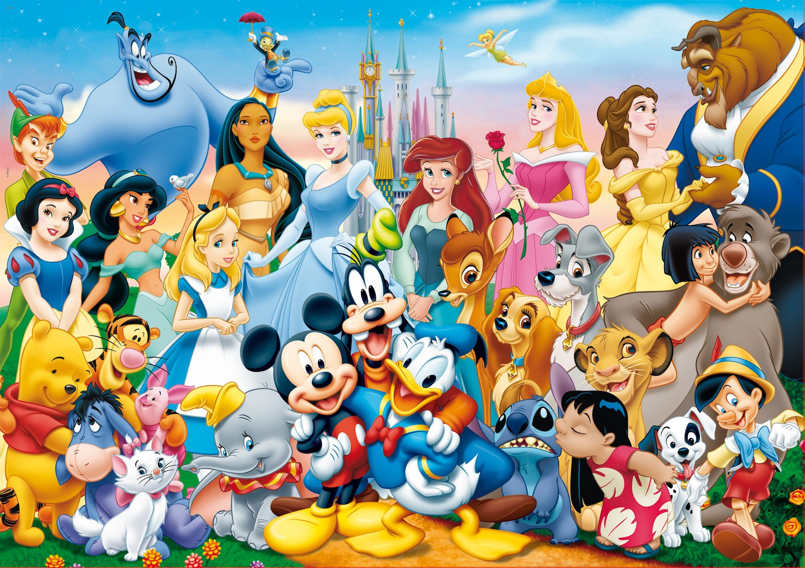 EDUCA The wonderful world of Disney (100) - puzzle (Multicolore)
