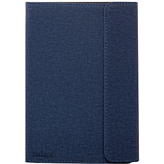 Funda tablet - Nilox Universal, Para tablet de 9.7" a 10.5", Tapa de libro, Azul
