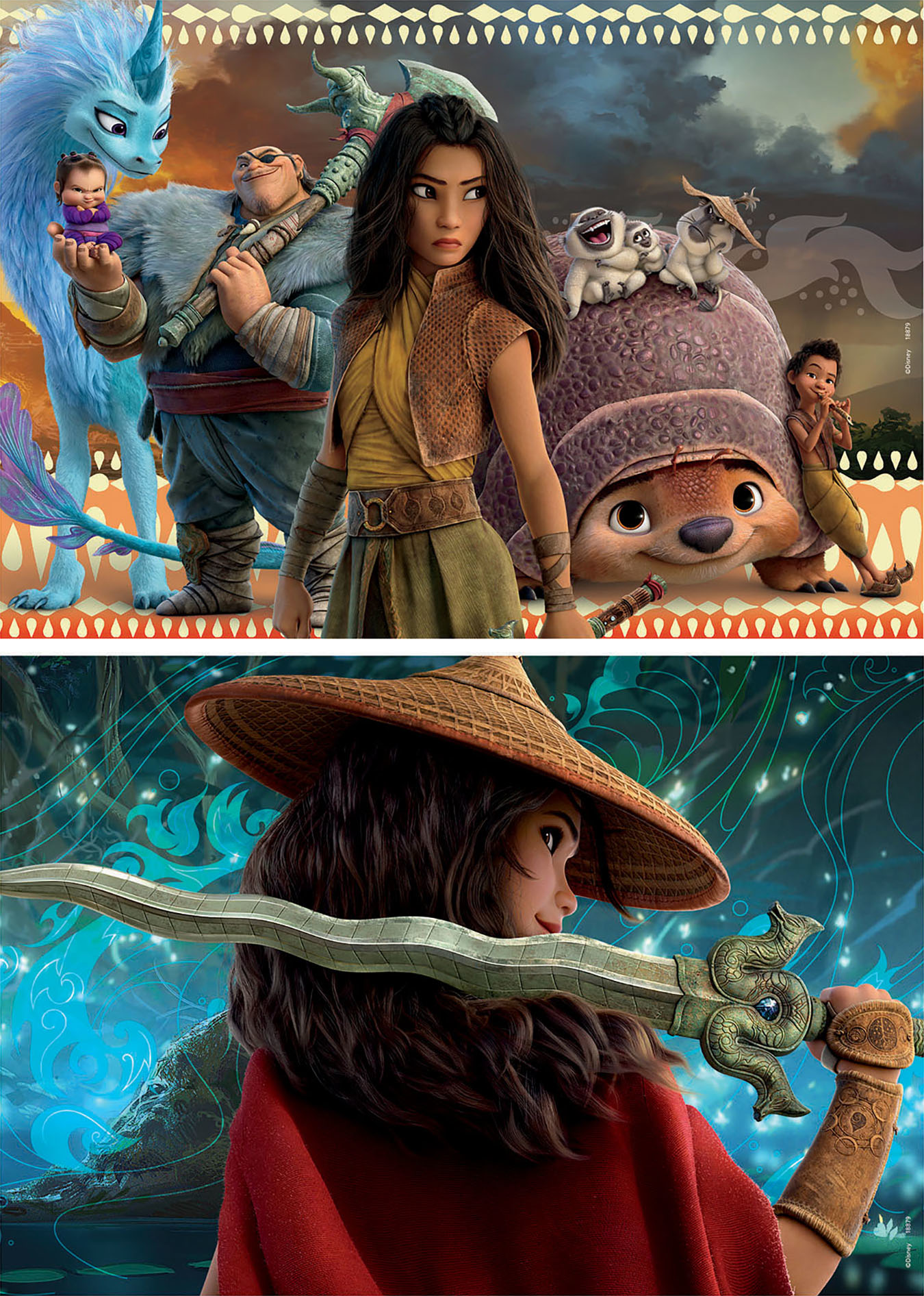 EDUCA Disney - Raya & The Last Dragon: 2 Puzzles (2x50) - Puzzle (Mehrfarbig)