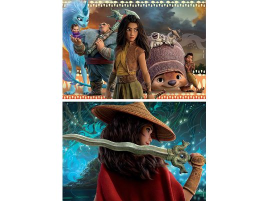 EDUCA Disney - Raya & The Last Dragon: 2 Puzzles (2x50) - Puzzle (Multicolore)